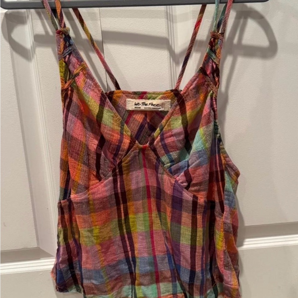 Colorful Plaid Women's Top
